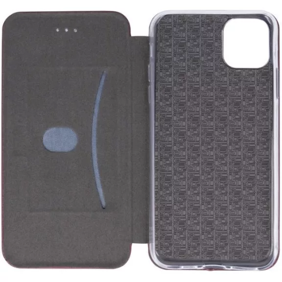 Samsung Galaxy A17 4G / A17 5G SM-A175F / A176B, Oldalra nyíló tok, stand, Forcell Elegance, bordó