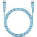 USB Type-C töltő- és adatkábel, USB Type-C, 100 cm, 5000 mA, 100W, törésgátlóval, gyorstöltés, PD, QC 4.0, Forcell F-Energy C347, kék