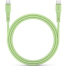 USB Type-C töltő- és adatkábel, USB Type-C, 100 cm, 5000 mA, 100W, törésgátlóval, gyorstöltés, PD, QC 4.0, Forcell F-Energy C347, zöld