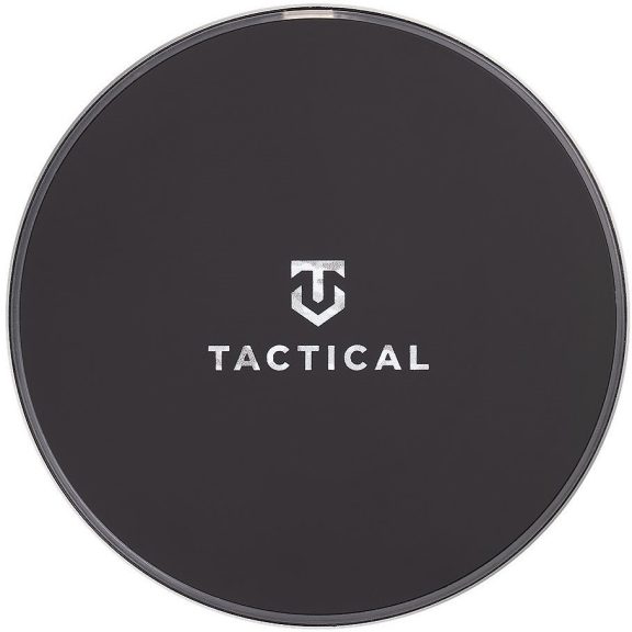 Univerzális vezeték nélküli töltő, Qi Wireless, gyorstöltés, LED - es, 15W, Tactical Base Plug, fekete