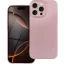 Apple iPhone 15 Plus, Szilikon tok, mikrofiber plüss belső, csillogó hátlap, Metallic Case, rózsaszín