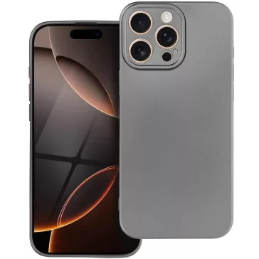   Samsung Galaxy A25 5G SM-A256B, Szilikon tok, mikrofiber plüss belső, csillogó hátlap, Metallic Case, szürke