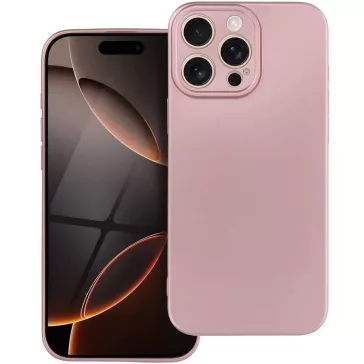   Samsung Galaxy A26 5G SM-A266B, Szilikon tok, mikrofiber plüss belső, csillogó hátlap, Metallic Case, rózsaszín