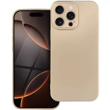   Samsung Galaxy A36 5G SM-A366B, Szilikon tok, mikrofiber plüss belső, csillogó hátlap, Metallic Case, arany