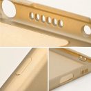 Xiaomi Redmi Note 14 5G (Global), Szilikon tok, mikrofiber plüss belső, csillogó hátlap, Metallic Case, arany