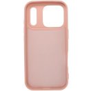 Apple iPhone 15 Plus, Szilikon tok, stand, telefontartó gyűrű, Roar Amber, rózsaszín