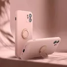 Samsung Galaxy A05s SM-A057F, Szilikon tok, stand, telefontartó gyűrű, Roar Amber, rózsaszín