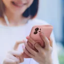 Samsung Galaxy A05s SM-A057F, Szilikon tok, stand, telefontartó gyűrű, Roar Amber, rózsaszín