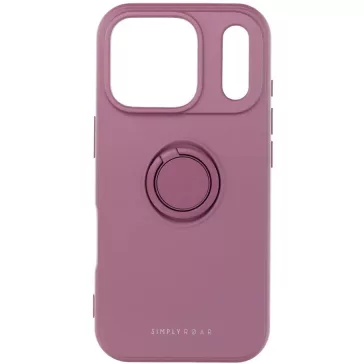   Samsung Galaxy A15 4G / A15 5G SM-A155F / A156B, Szilikon tok, stand, telefontartó gyűrű, Roar Amber, lila