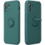 Samsung Galaxy A35 5G SM-A356B, Szilikon tok, stand, telefontartó gyűrű, Roar Amber, zöld