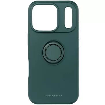   Samsung Galaxy A35 5G SM-A356B, Szilikon tok, stand, telefontartó gyűrű, Roar Amber, zöld