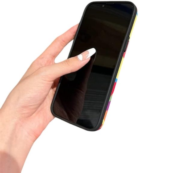 Apple iPhone 17 Pro Max, Szilikon tok, kézpánttal, virág minta, Flower Case, mintás