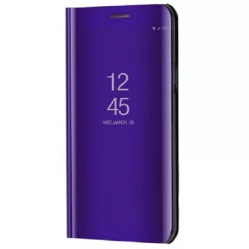   Samsung Galaxy A05 SM-A055F, Oldalra nyíló tok, hívás mutatóval, Smart View Cover, lila (utángyártott)