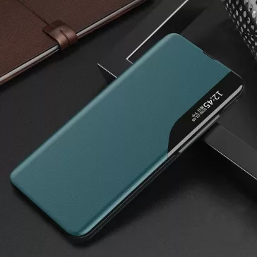   Samsung Galaxy A05 SM-A055F, Oldalra nyíló tok, stand, hívás mutatóval, Wooze FashionBook, zöld