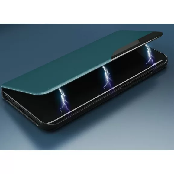 Samsung Galaxy A05s SM-A057F, Oldalra nyíló tok, stand, hívás mutatóval, Wooze FashionBook, sárga