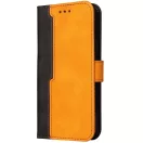 Samsung Galaxy A05s SM-A057F, Oldalra nyíló tok, stand, kártyatartóval, kézpánttal, Wooze Colour Wallet, narancssárga