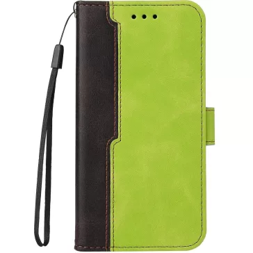   Samsung Galaxy A05s SM-A057F, Oldalra nyíló tok, stand, kártyatartóval, kézpánttal, Wooze Colour Wallet, zöld