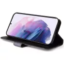 Samsung Galaxy A15 4G / A15 5G SM-A155F / A156B, Oldalra nyíló tok, stand, kártyatartóval, kézpánttal, Wooze Colour Wallet, szürke