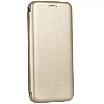   Samsung Galaxy A05 SM-A055F, Oldalra nyíló tok, stand, Forcell Elegance, arany