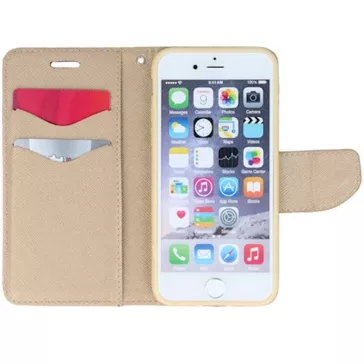  Samsung Galaxy A15 4G / A15 5G SM-A155F / A156B, Oldalra nyíló tok, stand, Fancy Book, fekete/arany