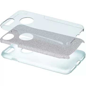   Samsung Galaxy A05s SM-A057F, Szilikon tok, csillogó, Forcell Shining, ezüst