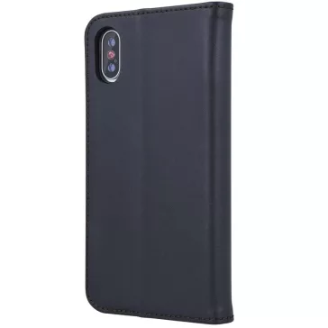   Samsung Galaxy A05s SM-A057F, Oldalra nyíló tok, valódi bőrtok, stand, Smart Pro, fekete