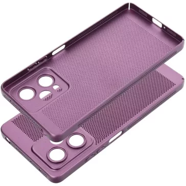   Samsung Galaxy A05s SM-A057F, Műanyag hátlap védőtok, légáteresztő, lyukacsos minta, Breezy, lila