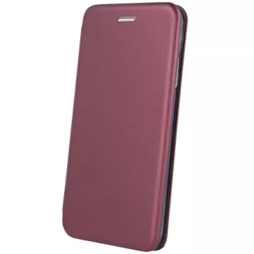   Samsung Galaxy A25 5G SM-A256B, Oldalra nyíló tok, stand, Forcell Elegance, bordó