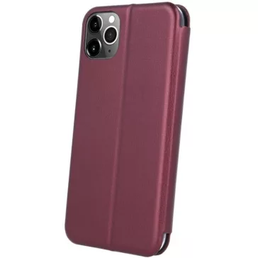   Samsung Galaxy A25 5G SM-A256B, Oldalra nyíló tok, stand, Forcell Elegance, bordó