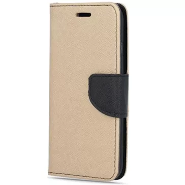   Samsung Galaxy A34 5G SM-A346B, Oldalra nyíló tok, stand, Fancy Book, arany/fekete