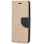Samsung Galaxy A34 5G SM-A346B, Oldalra nyíló tok, stand, Fancy Book, arany/fekete