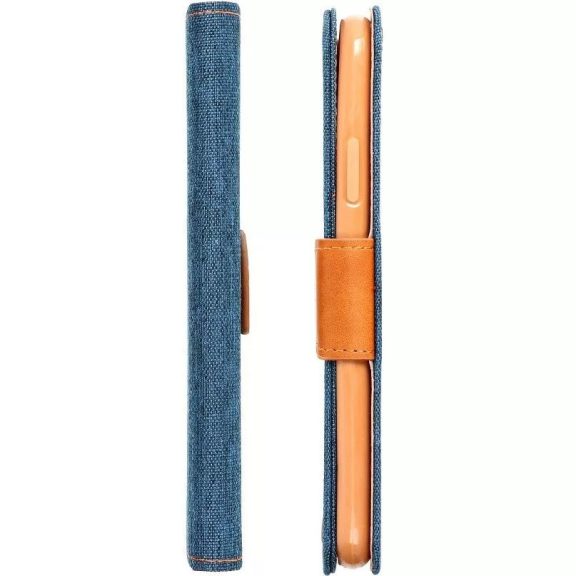 Xiaomi Redmi 13C 4G / Redmi 13C 5G / Poco C65, Oldalra nyíló tok, stand, Canvas Book, sötétkék