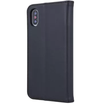   Samsung Galaxy A35 5G SM-A356B, Oldalra nyíló tok, valódi bőrtok, stand, Smart Pro, fekete