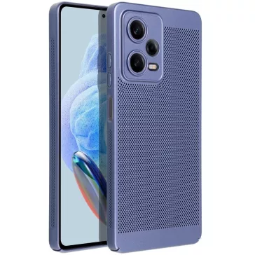   Samsung Galaxy A35 5G SM-A356B, Műanyag hátlap védőtok, légáteresztő, lyukacsos minta, Breezy, kék