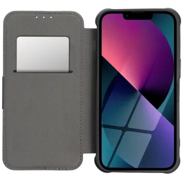   Samsung Galaxy A55 5G SM-A556B, Oldalra nyíló tok, légpárnás sarok, bőrhatású, karbon minta, Razor Book, zöld