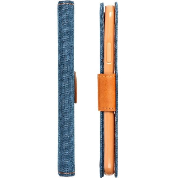 Xiaomi Redmi Note 13 5G, Oldalra nyíló tok, stand, Canvas Book, sötétkék