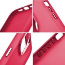 Xiaomi Redmi Note 13 4G, Szilikon tok, közepesen ütésálló, fémhatású kamera keret, Frame Case, magenta