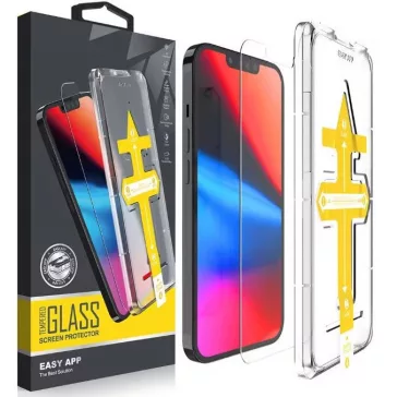   Samsung Galaxy S21 FE 5G SM-G990, Kijelzővédő fólia, ütésálló fólia (az íves részre NEM hajlik rá!), Tempered Glass (edzett üveg), segéd kerettel, Wooze Gorilla Glass, Clear