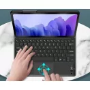 Apple iPad Pro 11 (2024 / 2025), Bluetooth billentyűzetes, mappa tok, Touch Pad, mágneses rögzítés, Wooze Simple Touch, fekete