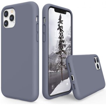   Apple iPhone 16, Szilikon tok, Wooze Liquid Silica Gel, leander-szürke