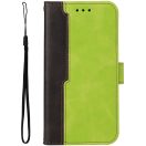 Apple iPhone 16 Plus, Oldalra nyíló tok, stand, kártyatartóval, kézpánttal, Wooze Colour Wallet, zöld