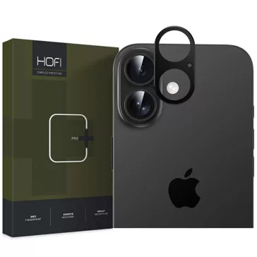   Apple iPhone 16 / 16 Plus, Kamera lencsevédő keret, alumínium, Alucam Pro Plus, fekete