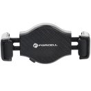 Autós tartó, univerzális, szellőzőre rögzíthető, 4 - 6.5" készülékekhez, 360°-ban forgatható, karbon minta, Forcell Carbon H-CF509, fekete