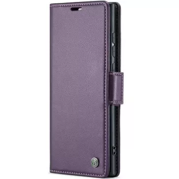   Samsung Galaxy A35 5G SM-A356B, Oldalra nyíló tok, stand, kártyatartóval, RFID technológiával, Wooze CaseME, lila