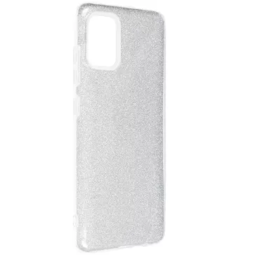   Samsung Galaxy A16 4G / A16 5G SM-A165F / A166B, Szilikon tok, csillogó, Forcell Shining, ezüst