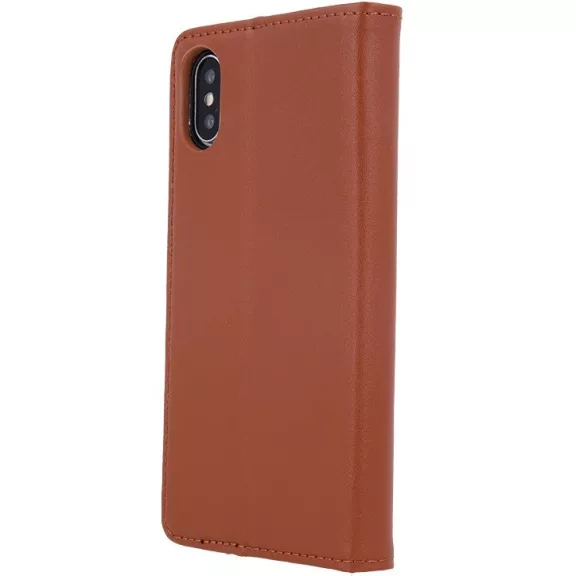 Samsung Galaxy A16 4G / A16 5G SM-A165F / A166B, Oldalra nyíló tok, valódi bőrtok, stand, Smart Pro, barna