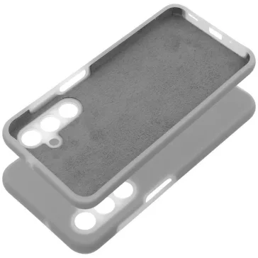   Samsung Galaxy A16 4G / A16 5G SM-A165F / A166B, Szilikon tok, mikrofiber plüss belső, Candy Case, szürke
