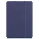 Samsung Galaxy Tab S9 FE Plus (12.4) SM-X610 / X616B, mappa tok, érintőceruza tartó, érintőceruza nélkül, Trifold, Wooze Trifold Pencil Holder, sötétkék