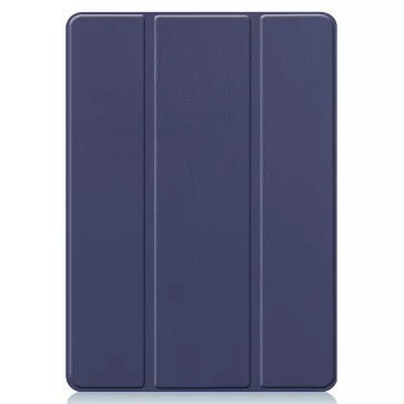  Samsung Galaxy Tab S9 FE Plus (12.4) SM-X610 / X616B, mappa tok, érintőceruza tartó, érintőceruza nélkül, Trifold, Wooze Trifold Pencil Holder, sötétkék