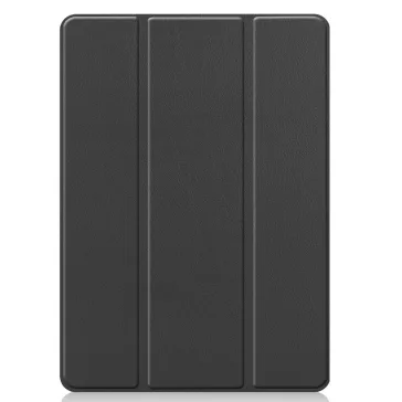   Apple iPad Air 13 (2024 / 2025), mappa tok, érintőceruza tartó, érintőceruza nélkül, Smart Case, Wooze Trifold Pencil Holder, fekete
